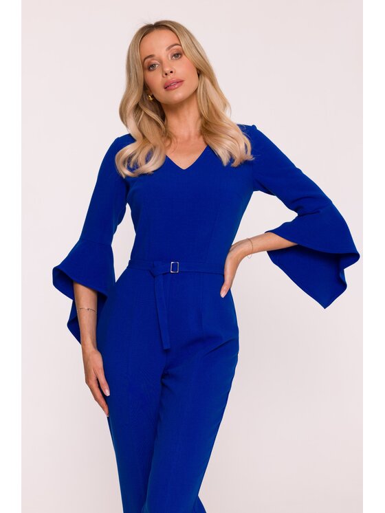 Stylove Stylove Kombinezon S416 Niebieski A-Line Fit