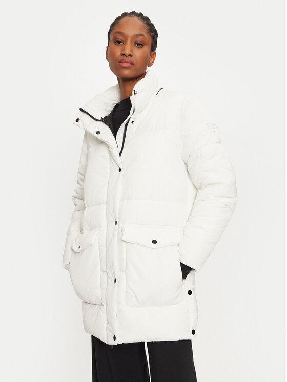 Rinascimento Rinascimento Зимно яке CFC0118343003 Бял Loose Fit