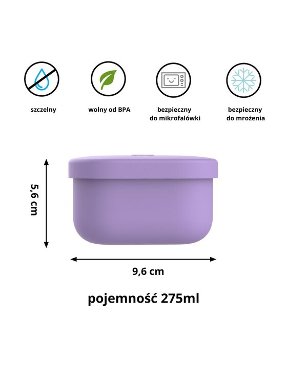 Omie Omie Pojemnik na żywność OmieSnack Fioletowy