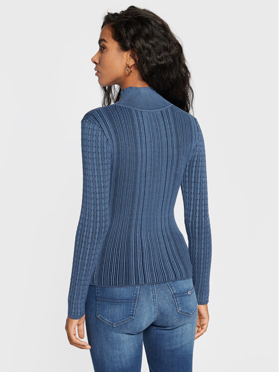 Guess Guess Πουλόβερ W2BR56 Z30I2 Μπλε Slim Fit