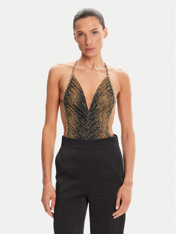 NORMA KAMALI NORMA KAMALI Bodi Mio KK424XPL165302 Rjava Slim Fit