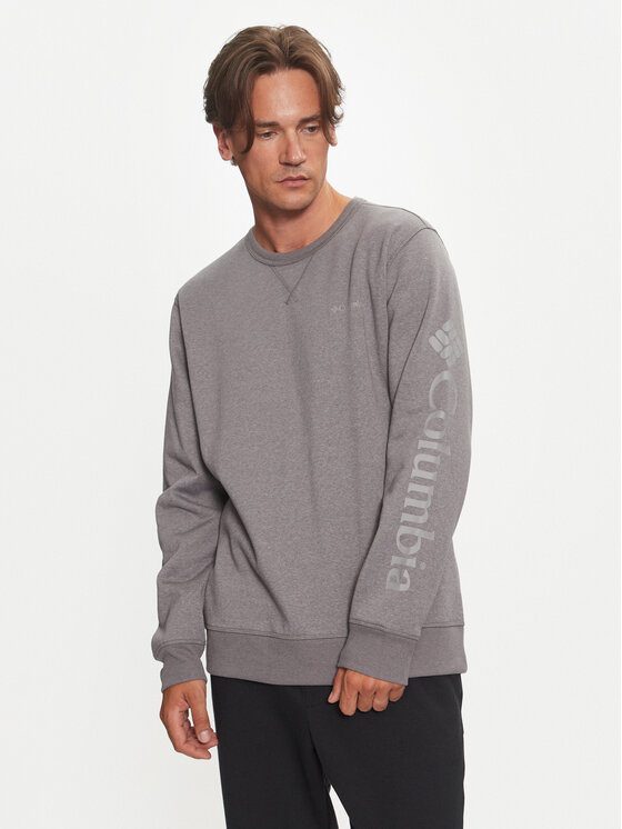 Columbia Džemperis ar kapuci Logo Fleece 1884931 Pelēks Regular Fit