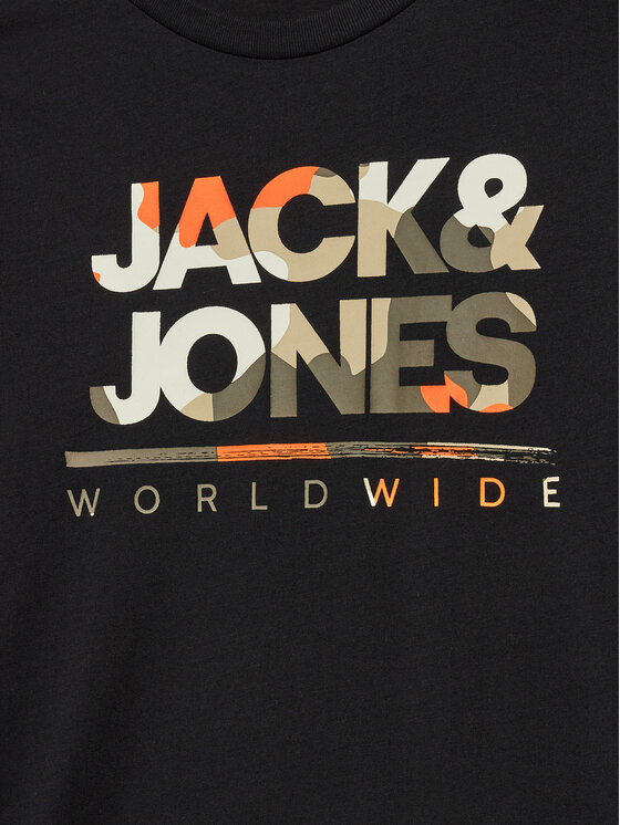 Jack&Jones Junior Jack&Jones Junior Μπλουζάκι Luke 12259498 Μαύρο Standard Fit