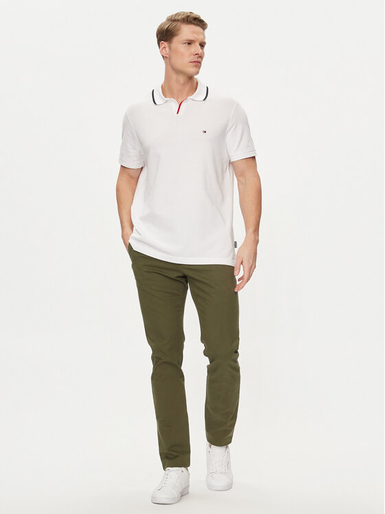 Tommy Hilfiger Tommy Hilfiger Polo MW0MW34772 Bijela Regular Fit