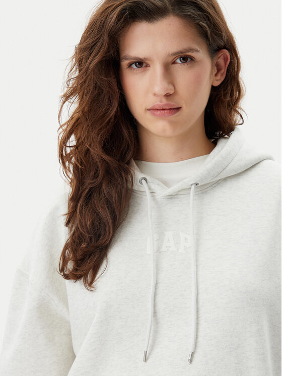 Gap Gap Majica dugih rukava 523563-15 Siva Relaxed Fit