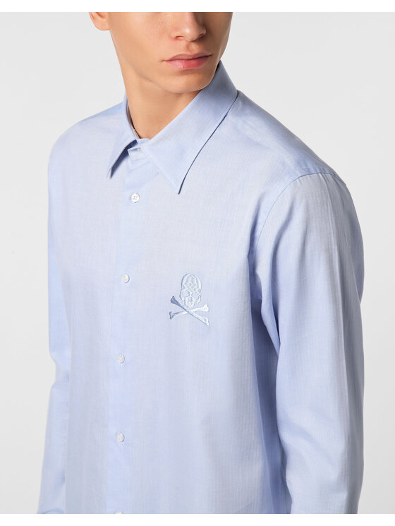 PHILIPP PLEIN PHILIPP PLEIN Koszula 25537 Niebieski jasny Regular Fit