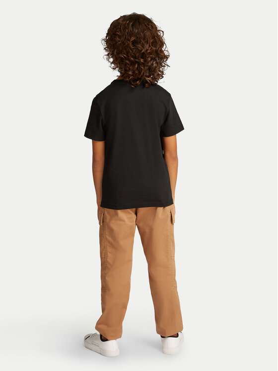 Calvin Klein Jeans Calvin Klein Jeans Marškinėliai IU0IU00682 Juoda Regular Fit