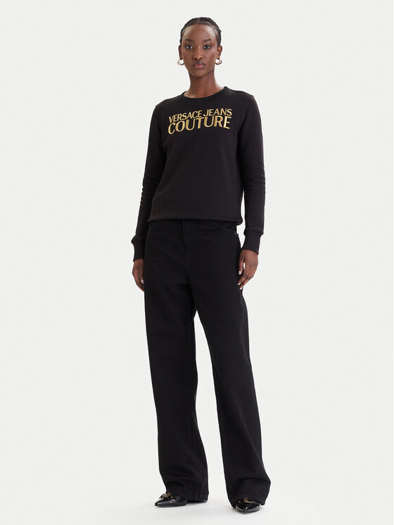 Versace Jeans Couture Versace Jeans Couture Sweatshirt 80HAIT01 CF01T Schwarz Regular Fit