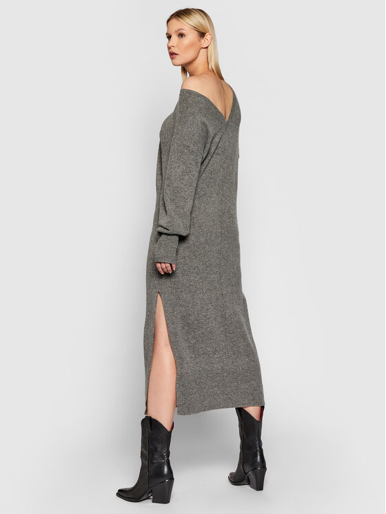 Vestito di maglia Nova RM728 Grigio Loose Fit