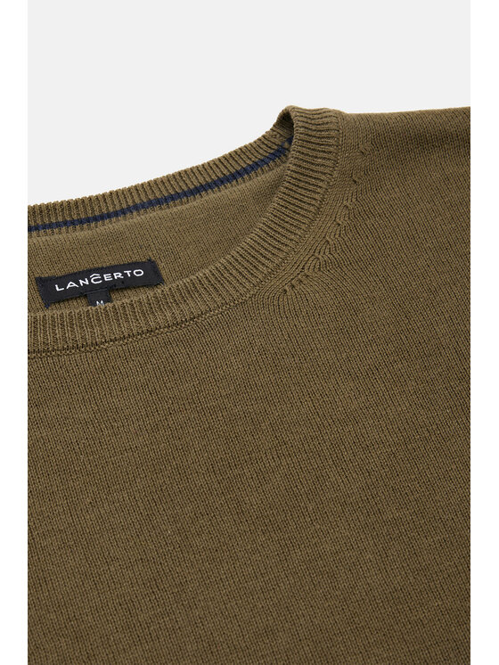 Lancerto Lancerto Sweter Tony SW073223000078 Zielony Regular Fit