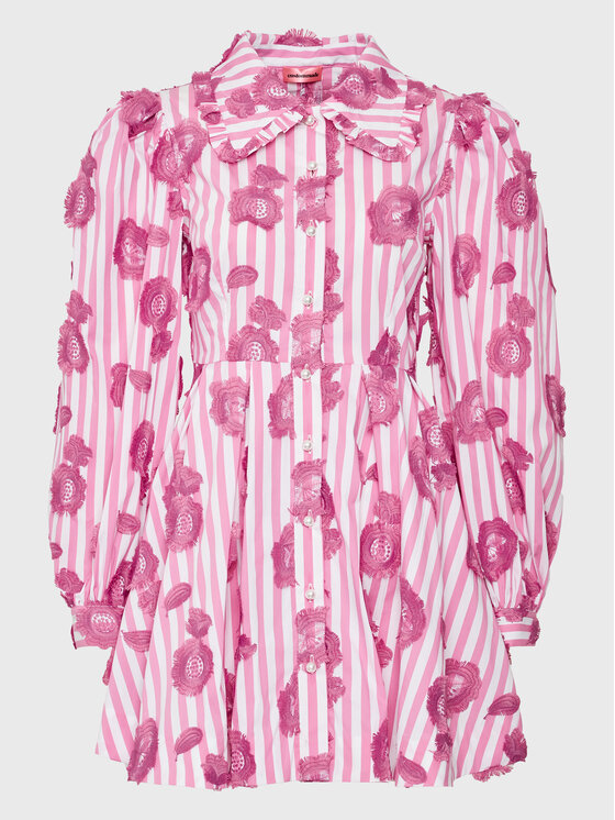 Custommade Custommade Рокля тип риза Keira 999326430 Розов Regular Fit