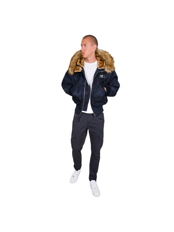 Alpha Industries Alpha Industries Kurtka bomber AI.113145-07-S Granatowy Regular Fit