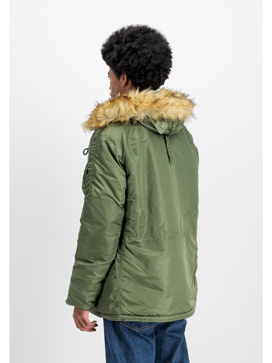 Alpha Industries Alpha Industries Parka N-3B VF 59 Winter Jacket Zielony Parka Fit