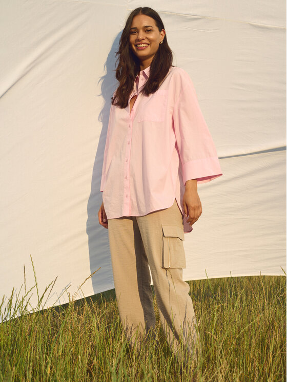 Kaffe Kaffe Pantaloni di tessuto Moria 10552262 Beige Relaxed Fit