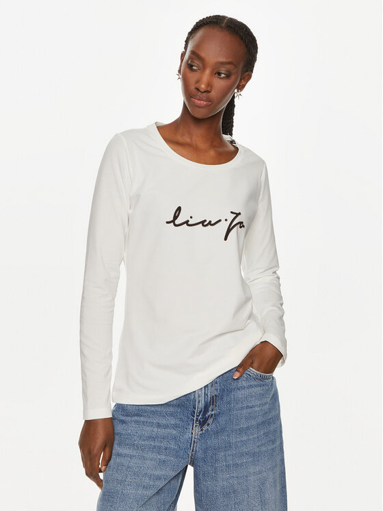 Liu Jo Sport Liu Jo Sport Bluse TF4077 JS088 Écru Regular Fit