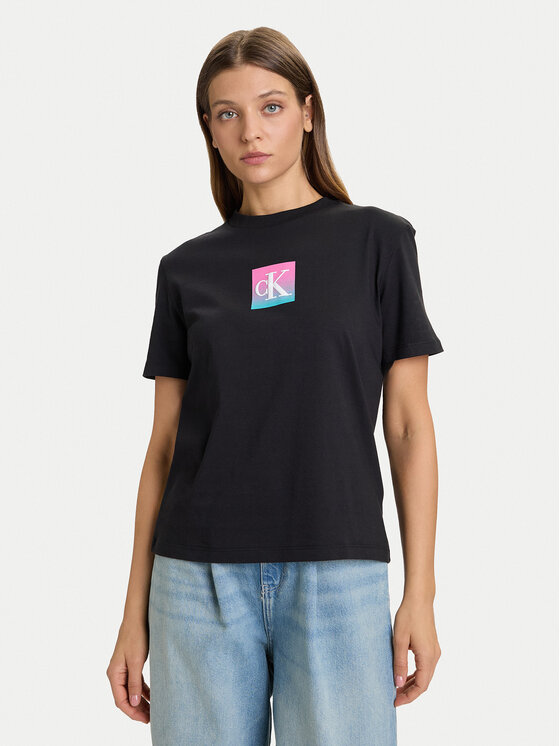 Calvin Klein Jeans Calvin Klein Jeans T-Shirt Classic Monogram LV047D874G Černá Regular Fit