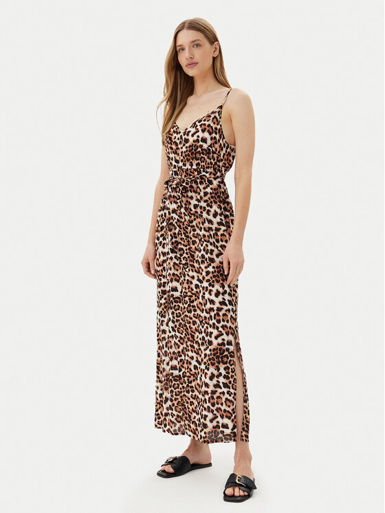 Vero Moda Vero Moda Letní šaty Easy 10307995 Hnědá Regular Fit