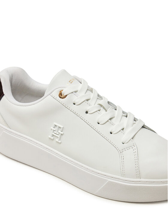 Tommy Hilfiger Tommy Hilfiger Сникърси Th Platform Court Sneaker FW0FW08614 Бял