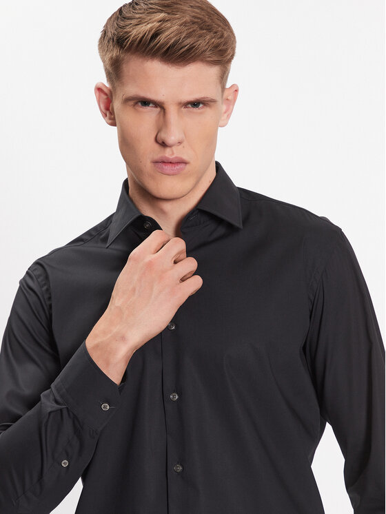 BOSS Boss Košeľa 50473265 Čierna Regular Fit