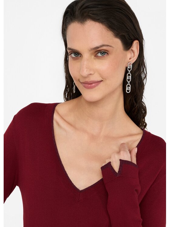 Liu Jo Liu Jo Maglione MF5227MS49I91650 Rosso Slim Fit