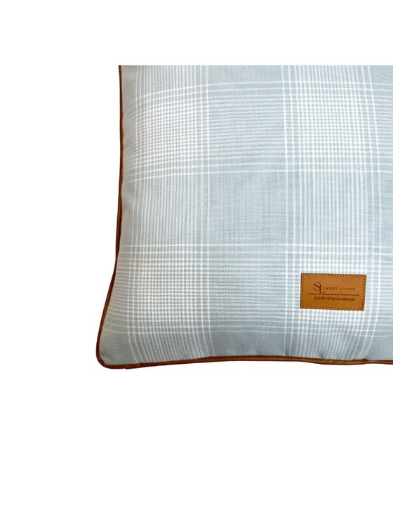 Sweet Living Sweet Living Poduszka Poduszka RIVERHEAD TARTAN MINT XL Niebieski
