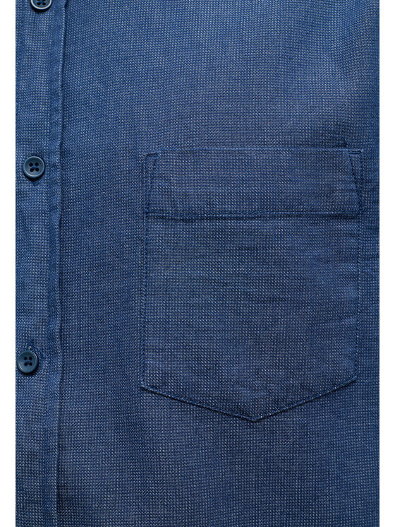 Mustang Mustang Camicia CLEMENS DOBBY CLR Blu Regular Fit