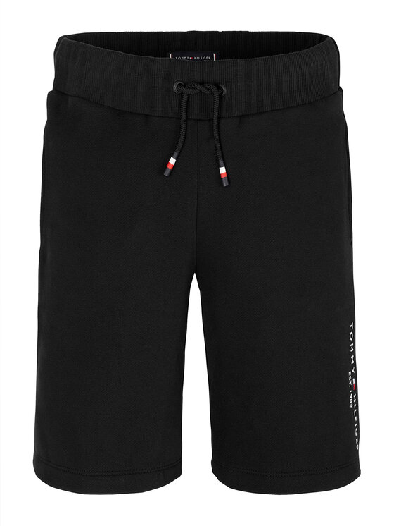 Tommy Hilfiger Tommy Hilfiger Pantaloni scurți sport Essential KB0KB09667 Negru Regular Fit