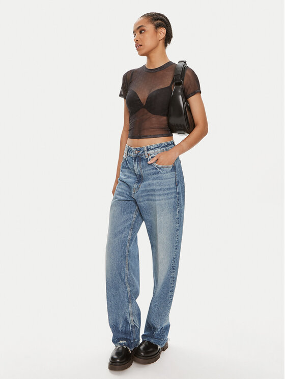 HUGO Hugo T-krekls Dadini_B 50510873 Melns Slim Fit