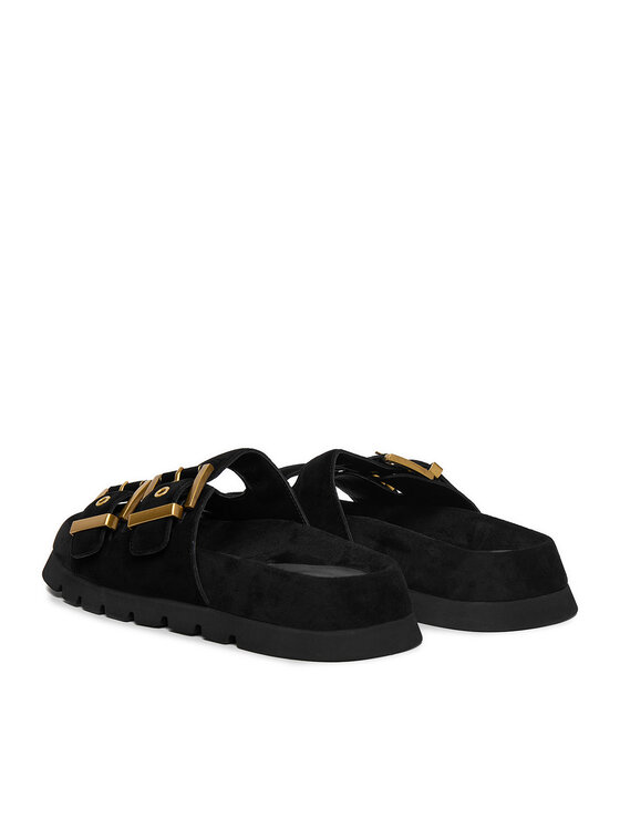 Badura Badura Klapki EO-ALIVIA-LT2525-1 Czarny