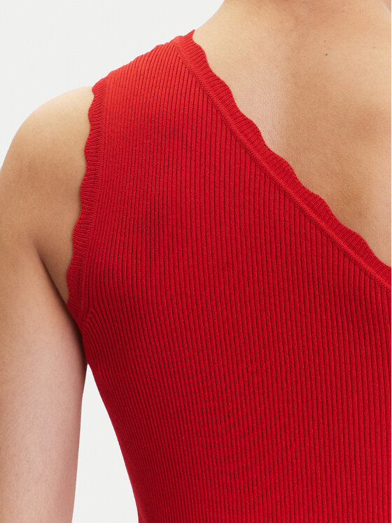 JDY JDY Топ Nanna 15351420 Червоний Slim Fit