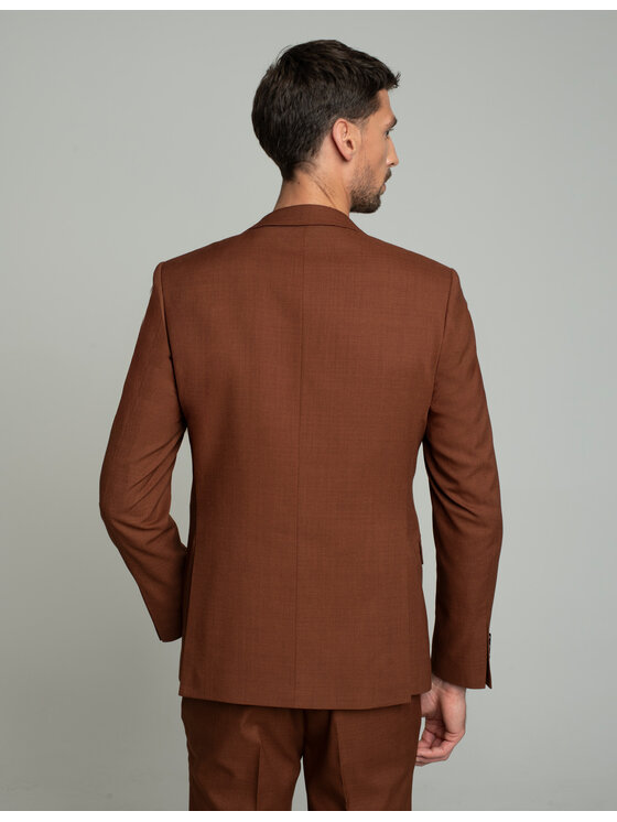 Borgio Borgio Marynarka barzano_cg Miedziany Slim Fit