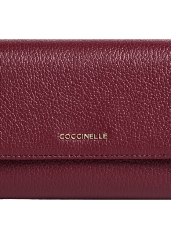 Coccinelle Coccinelle Portafoglio Metallic 3 Bordeaux