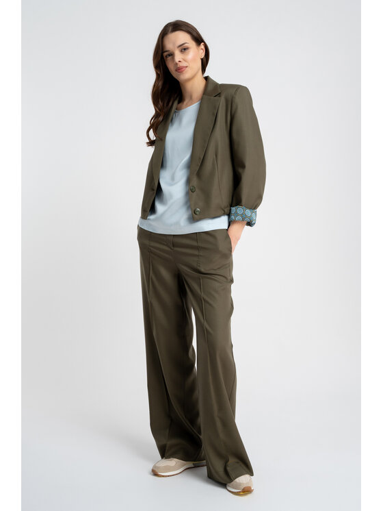 CLICK CLICK Σακάκι 70-901 Χακί Loose Fit