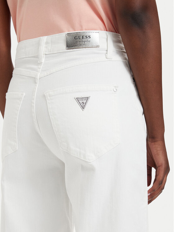 Guess Guess Дънки W6GA1C D0708 Кремав Wide Leg