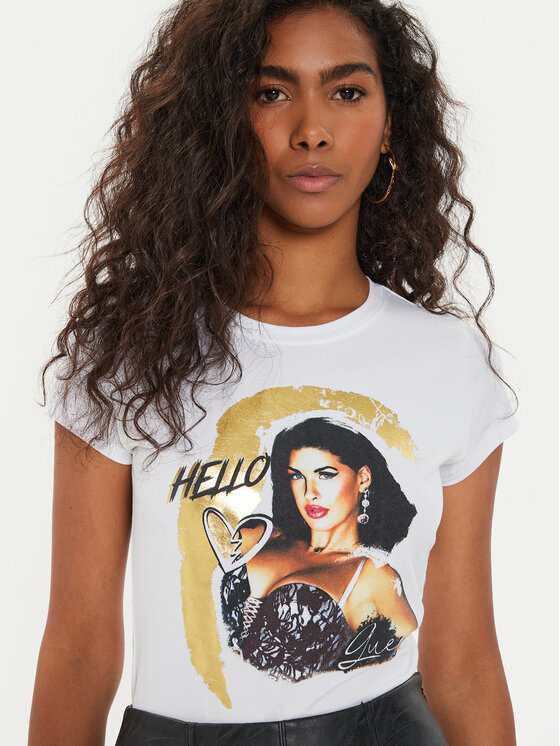 Guess Guess T-Shirt W4YI67 K49A1 Λευκό Regular Fit