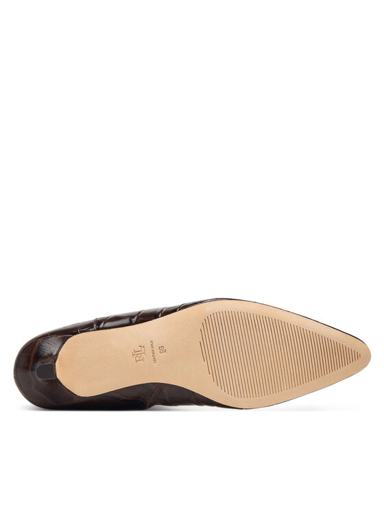 LAUREN RALPH LAUREN LAUREN RALPH LAUREN Kozačky Frncsa Tl 802P18306001 Tmavě hnědá
