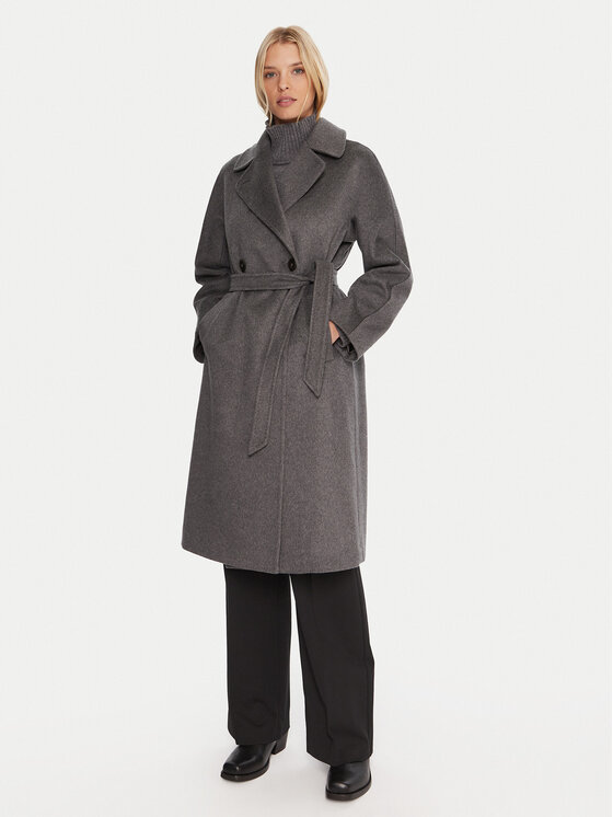 Weekend Max Mara Weekend Max Mara Cappotto di transizione Cascia 2525016072 Grigio Regular Fit