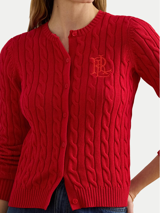 LAUREN RALPH LAUREN LAUREN RALPH LAUREN Kardigán 200932225015 Piros Regular Fit