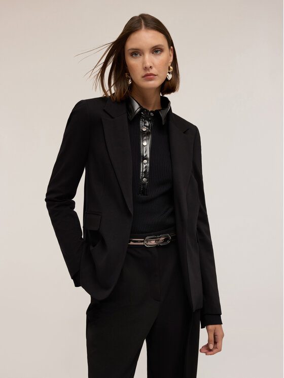 Motivi Motivi Giacca da abito Q758Q000984N033 Nero Regular Fit