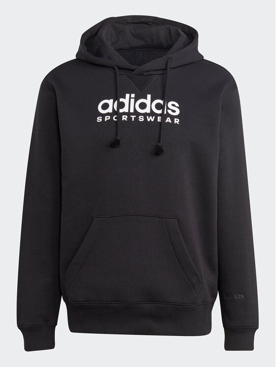 adidas adidas Džemperis All SZN Fleece Graphic Hoodie IC9771 Juoda Loose Fit
