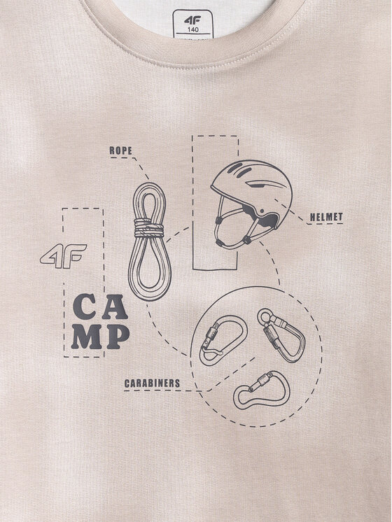 4F 4F T-Shirt ENJOY THE OUTDOORS Kolorowy Regular Fit