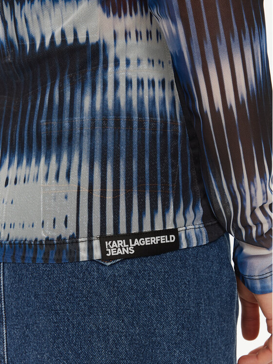 Karl Lagerfeld Jeans Karl Lagerfeld Jeans Блузка A1W17039 Кольоровий Slim Fit