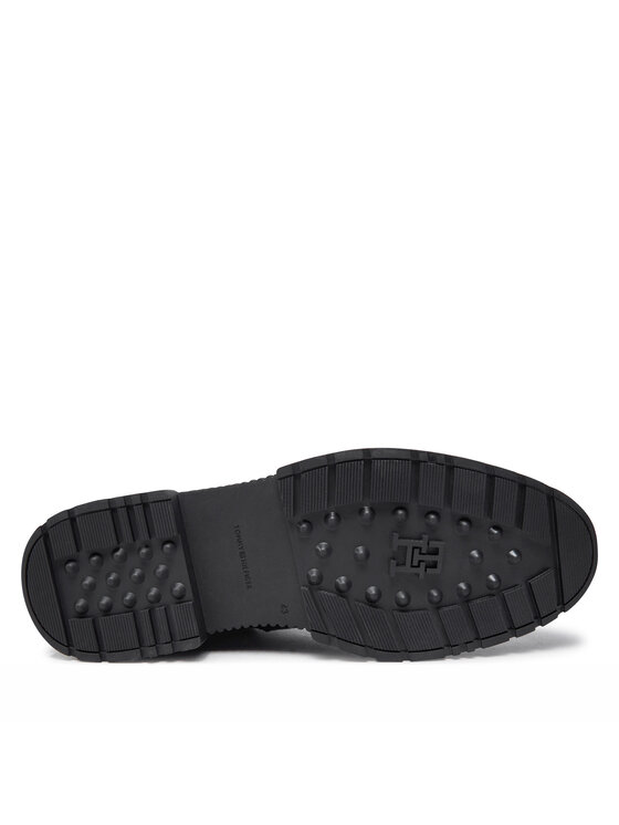 Tommy Hilfiger Tommy Hilfiger Μπότες Comfort Tl Texture Lth Boot FM0FM05182 Μαύρο