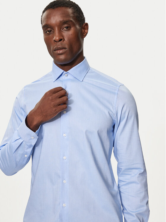 Michael Kors Michael Kors Koszula MK0DS01294 Niebieski Slim Fit