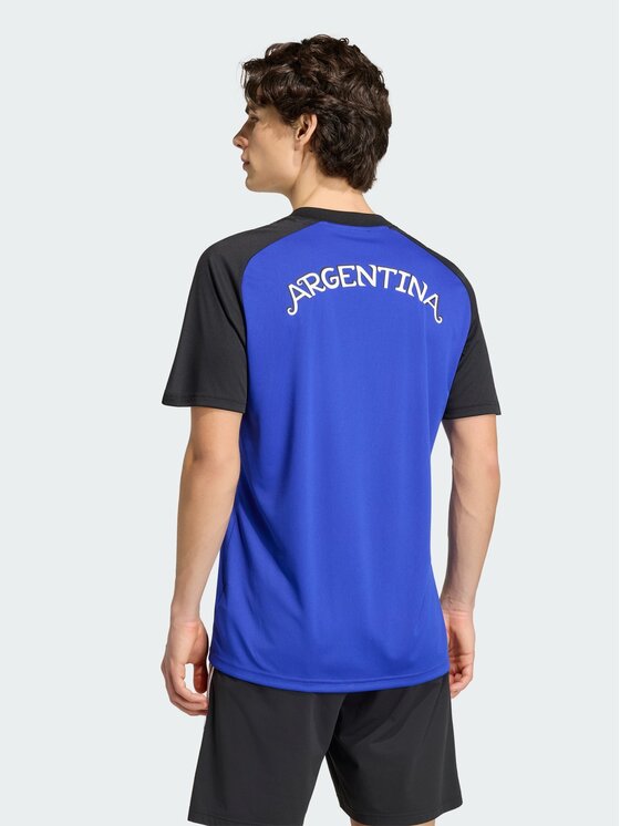 adidas adidas Koszulka techniczna Argentina 26 Away Pre Match Jersey Niebieski jasny Slim Fit