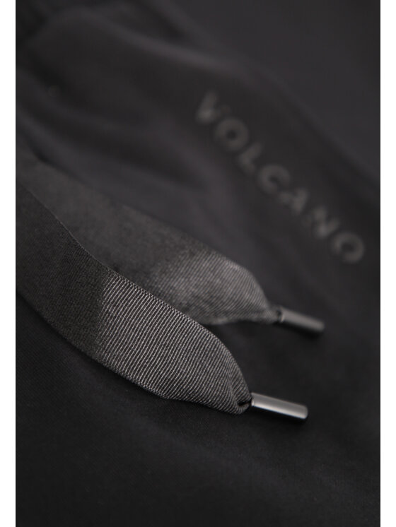 Volcano Volcano Spodnie dresowe N-TAKO Czarny Regular Fit