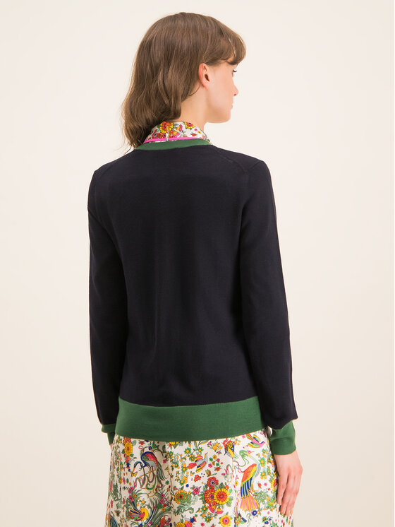 Tory Burch Tory Burch Кардиган Madeline 57330 Тъмносин Regular Fit