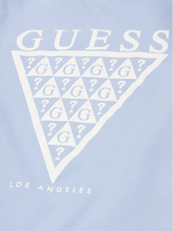 Guess Guess T-Shirt K01I14 K82K0 Modrá Regular Fit