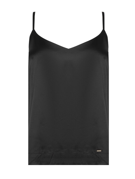 Simple Simple Топ 62TSLED102 Чорний Regular Fit