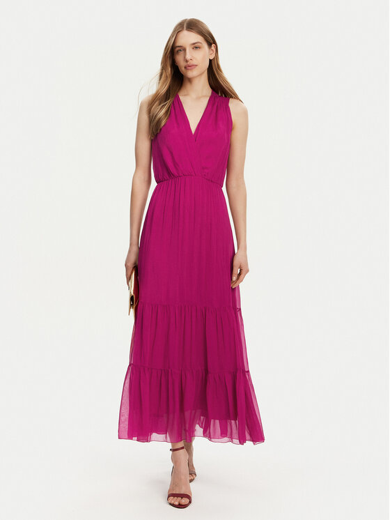 Haveone Haveone Poletna obleka AFF-N005 Roza Loose Fit